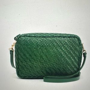 Clare V Marisol Handbag Evergreen Woven